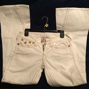 White True Religion Joey Flare Jeans